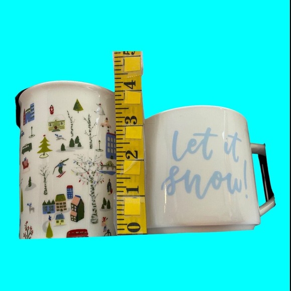 Opalhouse 2 Piece Porcelain City Scene & Let It Snow Classic Mug Box Set Unused - Picture 15 of 15